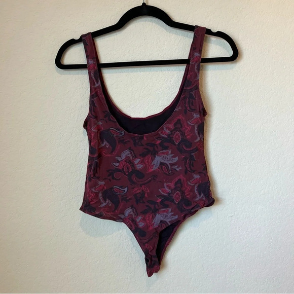 Free People Mesh Floral Bodysuit - Picture 2 of 4